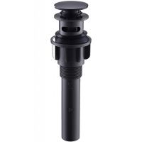 Донный клапан BelBagno BB-PCU-03-NERO click-clack Черный — фото 1, Донные клапаны