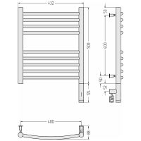 Товар: Электрический полотенцесушитель Сунержа Богема 3.0 500x400 R 12-5803-5040 Белый - фото 3 Электрический полотенцесушитель Сунержа Богема 3.0 500x400 R 12-5803-5040 Белый — фото 3, Электрические полотенцесушители