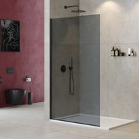 Душевая перегородка универсальная LIBERTA-L-1-TB-120-GR-NERO — фото 1, Душевые перегородки