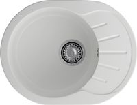 GRANFEST Мойка RONDO 580L 1-чаша+крыло 579*445мм иней арт.GF- — фото 2, Кухонные мойки