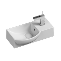 Раковина Ceramicanova Element 40 L CN6039L Белая — фото 3, Мини-раковины