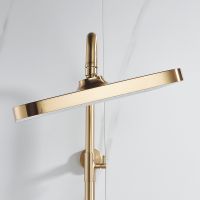 Душевая система Rose R18G R1896G с термостатом Золото матовое — фото 6, Душевые системы