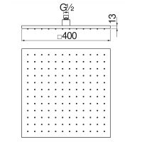 Товар: Верхний душ Nobili AD139/110CR Хром - фото 2 Верхний душ Nobili AD139/110CR Хром — фото 2, Верхние души