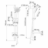 Смеситель для ванны Swedbe Venado 1690 Хром — фото 4, Смеситель для ванны
