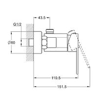 Товар: Смеситель для душа G-Lauf NEB5-A123 Хром - фото 2 Смеситель для душа G-Lauf NEB5-A123 Хром — фото 2, Смеситель для душа