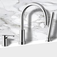 Смеситель на борт ванны Remer Class Line L07 Хром — фото 2, Смесители на борт ванны