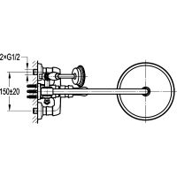 Душевая система Swedbe Terracotta Art 2570 с термостатом Терракота — фото 2, Душевые системы