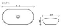 Раковина-чаша Ceramicanova Element 61 CN6015 Белая — фото 10, Раковины