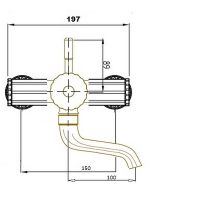 Смеситель для раковины Bronze de Luxe Windsor 10112 Бронза — фото 2, Смесители для раковины