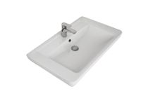 Q, 80 см, мебельный умывальник, керамический — фото 4, Мини-раковины