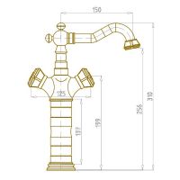 Товар: Смеситель для раковины Bronze de Luxe Royal 10219 Бронза - фото 3 Смеситель для раковины Bronze de Luxe Royal 10219 Бронза — фото 3, Смесители для раковины