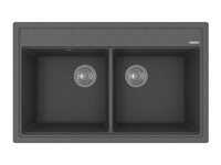 Florentina Мойка "Липси" 820, черный FG — фото 1, Кухонные мойки