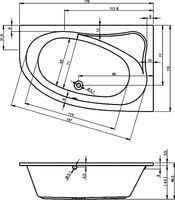 Товар: Акриловая ванна Riho Lyra 170x110 B018001005 (BA6400500000000) L без гидромассажа - фото 3 Акриловая ванна Riho Lyra 170x110 B018001005 (BA6400500000000) L без гидромассажа — фото 3, Ванны