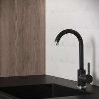 Смеситель для кухни Aringa Вико AR02018BL Черный — фото 3, Смесители для кухни