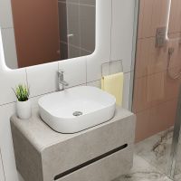 Раковина-чаша Point Афина 50 Белая арт-PN43041 — фото 9, Раковины накладные