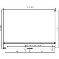 Душевой уголок Ambassador Diamond 120х90 12011108L профиль Хром стекло прозрачное — фото 4, Душевые уголки