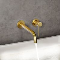 Смеситель для раковины Raiber Graceful RPG-004 Золото матовое — фото 3, Смесители для раковины