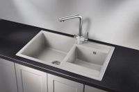 Granula-8201, БАЗАЛЬТ, кухонная мойка, кварц — фото 2, Кухонные мойки