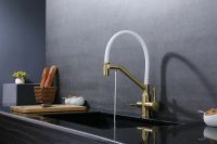 Смеситель для кухни Raglo R81.62.03 Золото матовое Белый — фото 8, Смесители для кухни