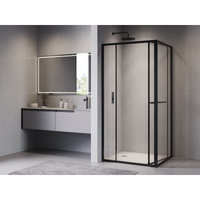 Душевой уголок 120*100*200 RGW LE-45-B Прямоуг./Чёрный/Прозрачное/6 мм (Easy) — фото 2, Прямоугольные душевые уголки