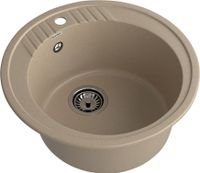 GRANFEST Мойка RONDO 520 1-чаша D-520мм песочный арт.GF- — фото 1, Кухонные мойки