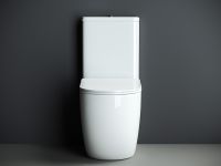 Унитаз компакт Ceramicanova Mia Rimless CN1801-B без бачка и с сиденьем Микролифт — фото 16, Напольные унитазы