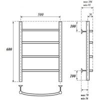 Товар: Водяной полотенцесушитель Point Афина П4 500x600 Бронза арт-PN04156BR - фото 5 Водяной полотенцесушитель Point Афина П4 500x600 Бронза арт-PN04156BR — фото 5, Водяные полотенцесушители