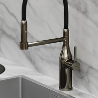 Смеситель для кухни Sancos Pride SC4011GG Вороненая сталь Черный — фото 6, Смесители для кухни