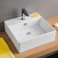 Раковина Artceram Quadro 50 QUL002 01 00 Белая глянцевая — фото 4, Раковины