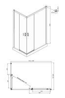 Товар: Душевой уголок Ambassador Queen 120х80 11011205RBlack профиль Черный стекло прозрачное - фото 9 Душевой уголок Ambassador Queen 120х80 11011205RBlack профиль Черный стекло прозрачное — фото 9, Душевые уголки