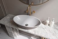 Товар: Раковина-чаша Holbi Dione 59 1.02.006.11.1 Белая матовая - фото 3 Раковина-чаша Holbi Dione 59 1.02.006.11.1 Белая матовая — фото 3, Раковины накладные