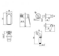 Гигиенический душ со смесителем Lemark Bronx LM3719BL Черный — фото 2, Гигиенические души