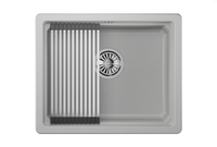 Granula-KS-5501U, АРКТИК (БЕЛЫЙ), кухонная мойка, кварц — фото 1, Кухонные мойки