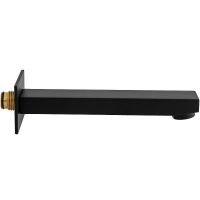 Излив для смесителя Remer Qubica 91QNO Черный матовый — фото 4, Комплектующие для туалета