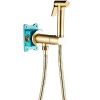 Гигиенический душ со смесителем ALMAes Agata AL-877-09 Бронза — фото 1, Гигиенические души