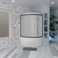 Душевой бокс Radomir Лаура К2 128x128 1-04-6-0-5-0871 с баней с гидромассажем — фото 3, Душевые боксы
