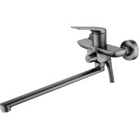 Смеситель для ванны Haiba HB22816-3 универсальный Оружейная сталь — фото 1, Смеситель для ванны