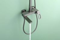 Душевая система Raglo R51.24.09 Графит матовый — фото 21, Душевые стойки