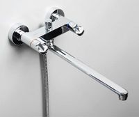 Lossa 1202L Смеситель для ванны с длинным изливом — фото 2, Смеситель для ванны