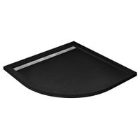 Поддон из искусственного мрамора CEZARES TRAY-AS-R-90-30-NERO — фото 1, Душевые поддоны из литьевого мрамора