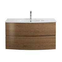 База под раковину с двумя выдвижными ящиками CEZARES ELETTRA 55527 Rovere tabacco — фото 1, Тумбы под раковину