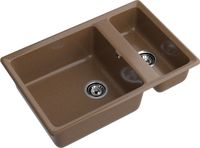 GRANFEST Мойка LEVEL 760K 1,5-чаши 760*500 терракот арт.GF- — фото 1, Кухонные мойки