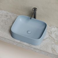 Раковина-чаша Ceramicanova Element 51 CN6052MHL Серо-голубая матовая — фото 8, Раковины