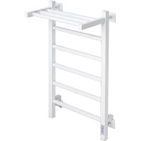 Электрический полотенцесушитель Comfysan Marte-K EC-6 80x40 012564 с полкой Белый матовый — фото 1, Электрические полотенцесушители