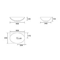 Раковина-чаша Point Сатурн 41 PN43902 Белая — фото 3, Раковины