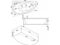 Товар: Акриловая ванна Bas Фэнтази 150x88 L В 00040 без гидромассажа - фото 3 Акриловая ванна Bas Фэнтази 150x88 L В 00040 без гидромассажа — фото 3, Ванны
