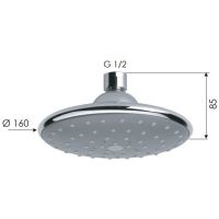 Верхний душ Remer 354PLX Хром — фото 2, Верхние души