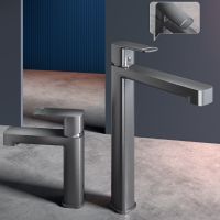 Товар: Смеситель для раковины AQUAme Parma AQM6614GM Оружейный металл - фото 3 Смеситель для раковины AQUAme Parma AQM6614GM Оружейный металл — фото 3, Смесители для раковины