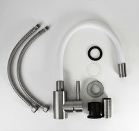 Смеситель для кухни ESKO Snake Нержавеющая сталь Белый арт-K44 W — фото 4, Смесители для кухни