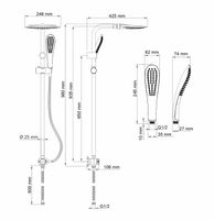 A045 Душевой комплект — фото 8, Душевые стойки